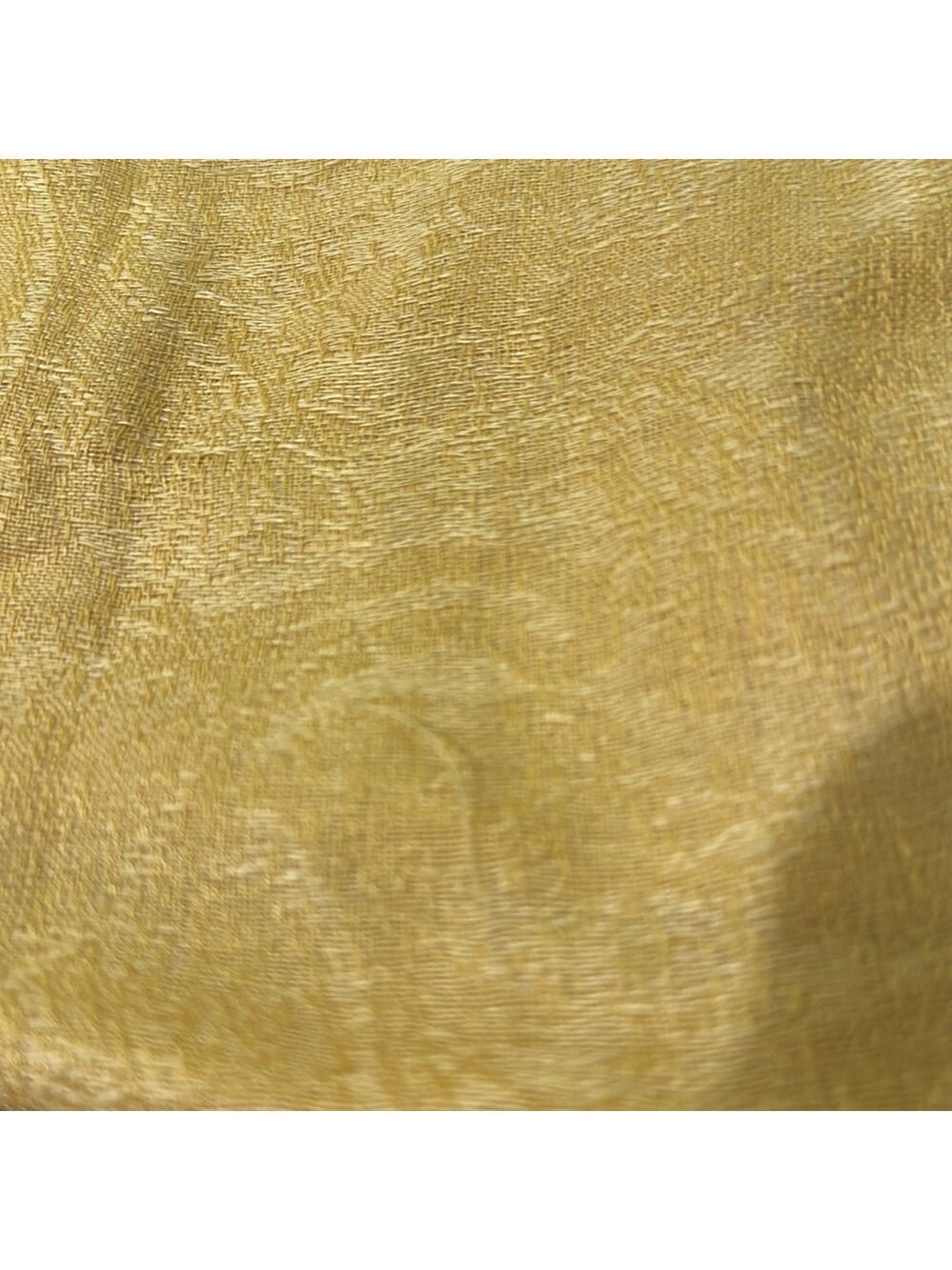 Elegant Yellow Scarf with 3.5” Fringe on the edges. Paisley design Tone on tone - Picture 15 of 15